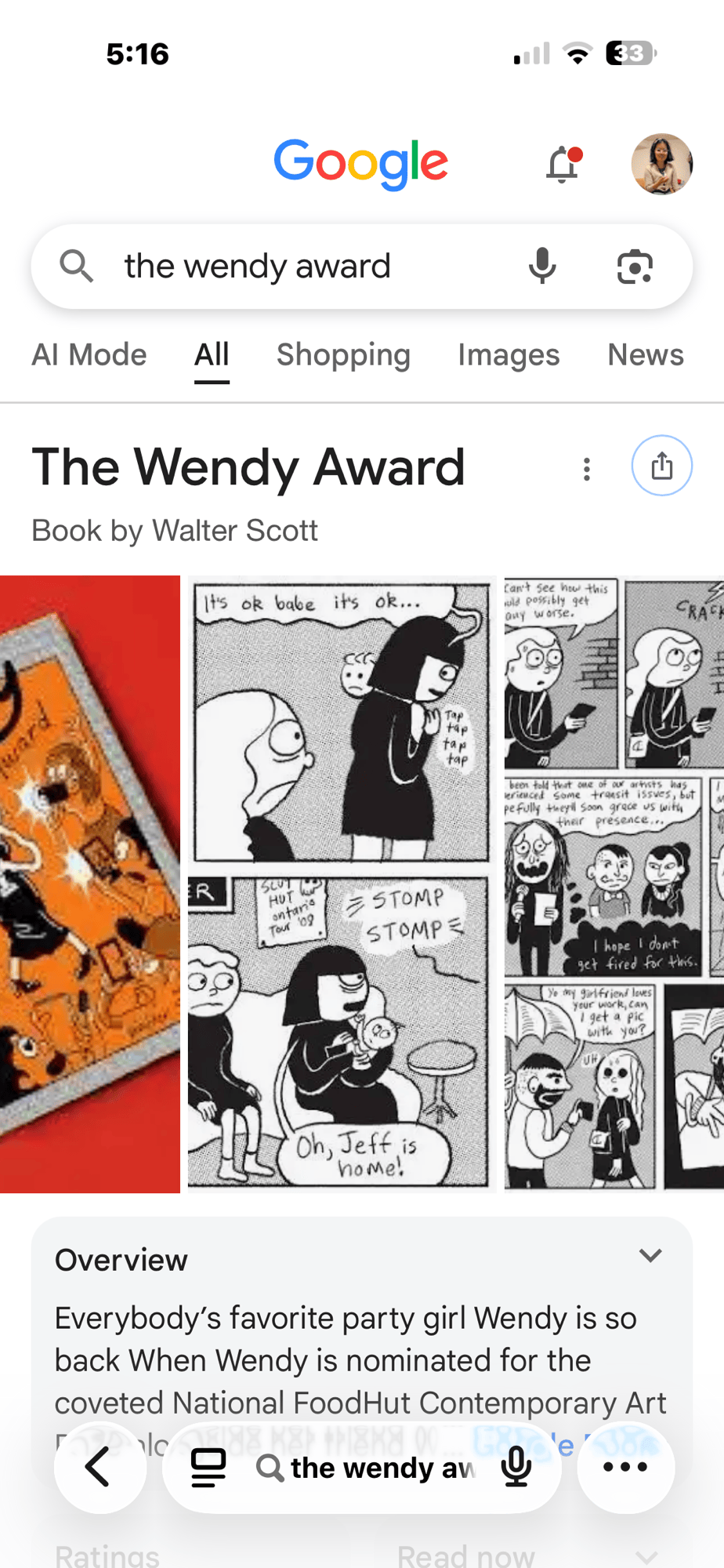 Saying Goodbye — the Wendy&nbsp;Award