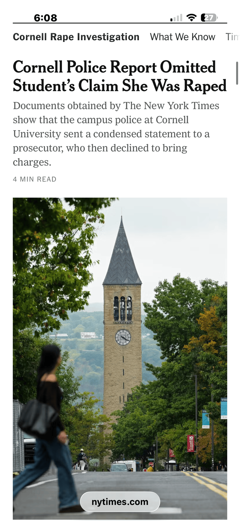 Cornell, Running Free