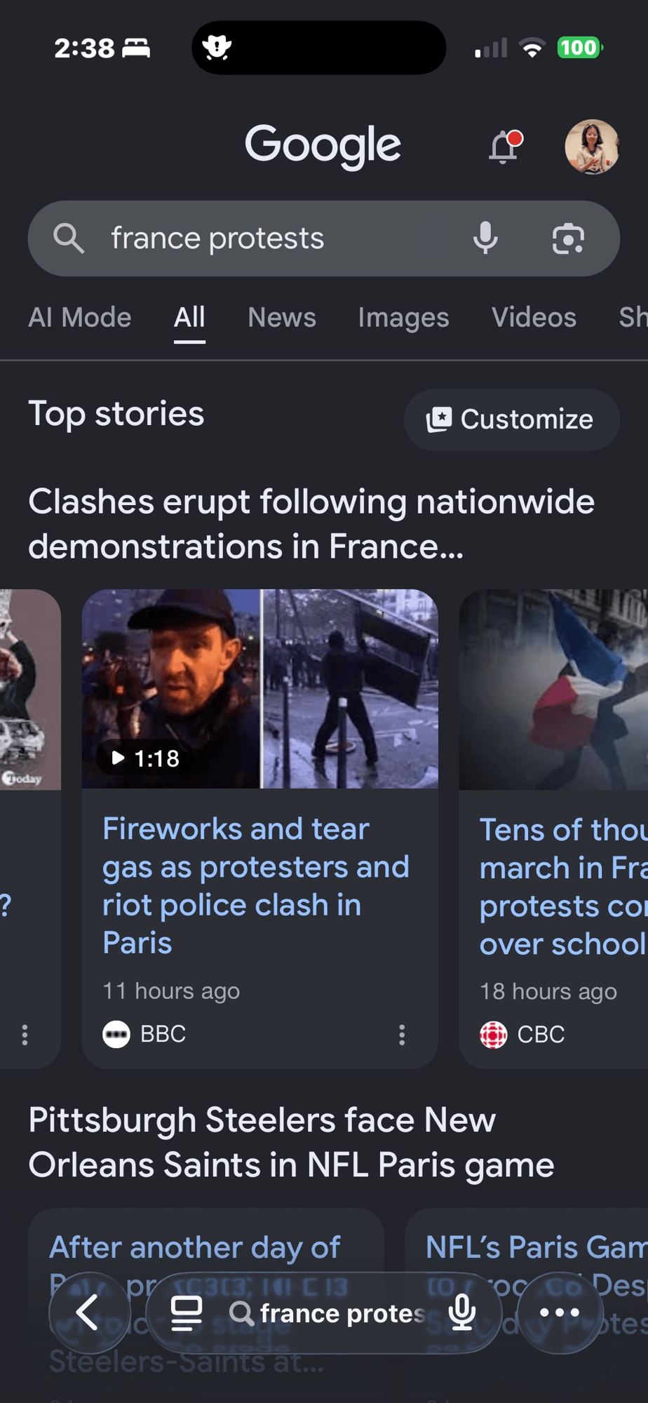 France, Awry