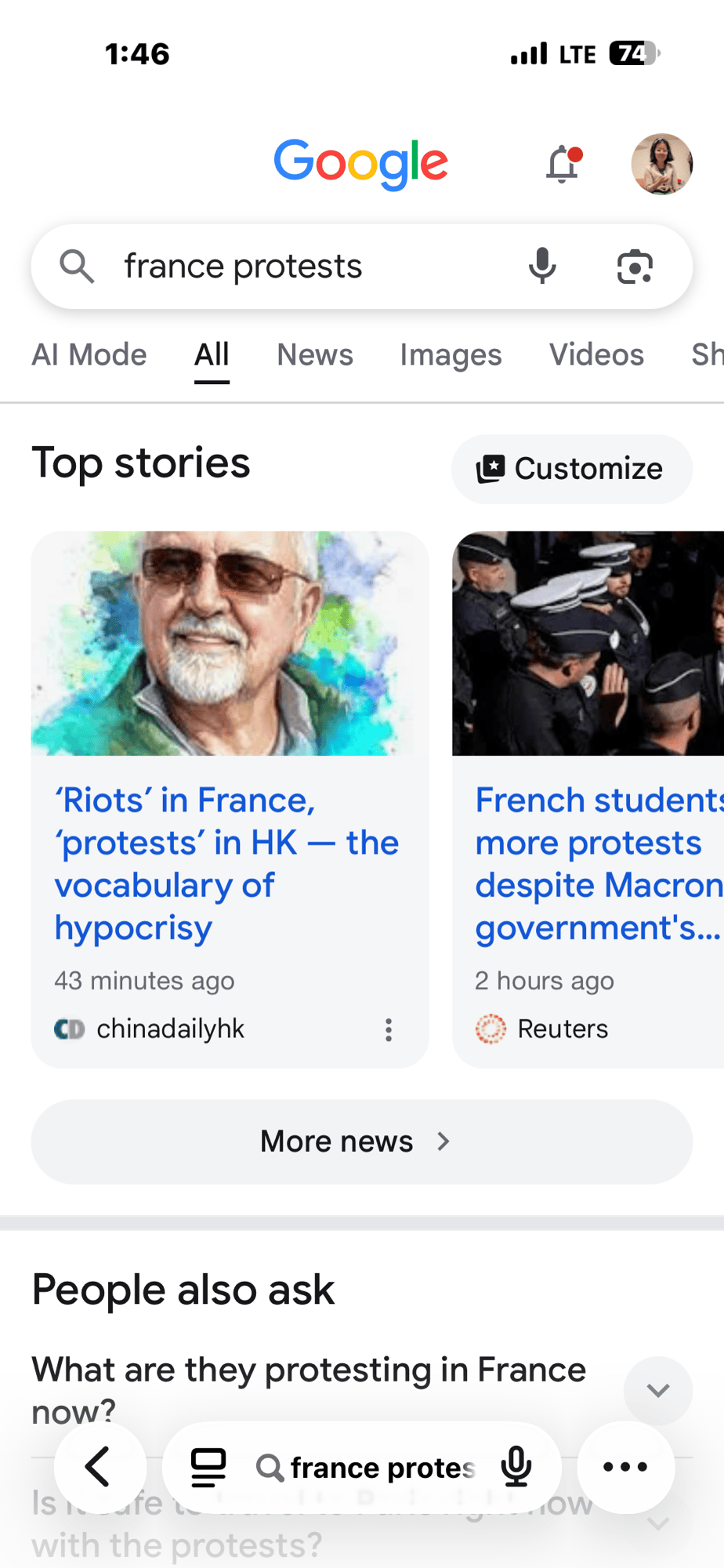 France, Matter